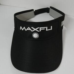 MAXFLI Tour Women's Black Golf Visor/Hat Adjustable Strap Outdoor